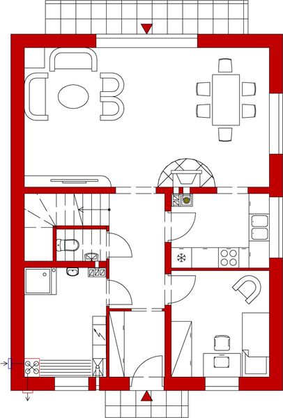 Parter projektu Domek Południowy (015 BK v3)