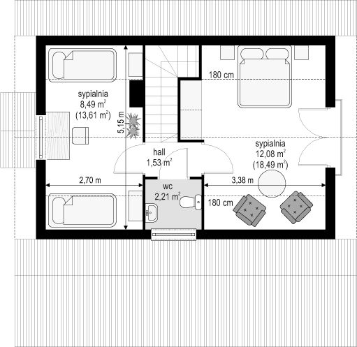 Poddasze projektu Szarejka