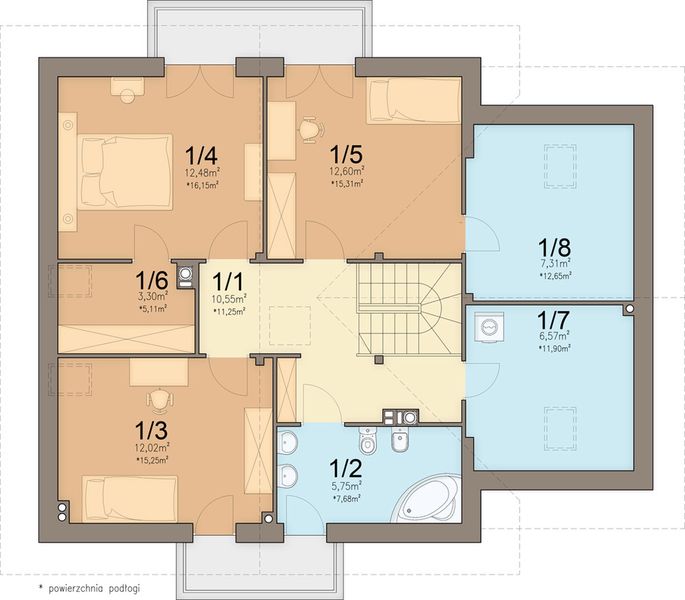 Poddasze projektu Tamarillo 3 G1
