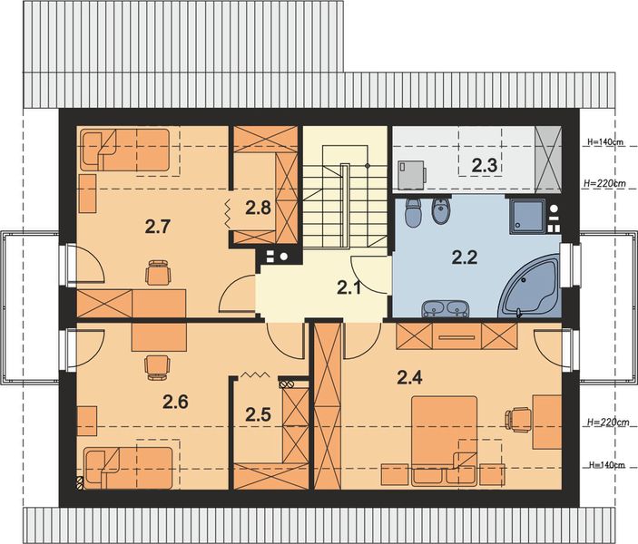 Poddasze projektu Amor Bis