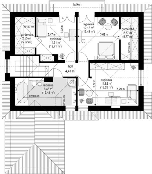 Poddasze projektu Klasyczny