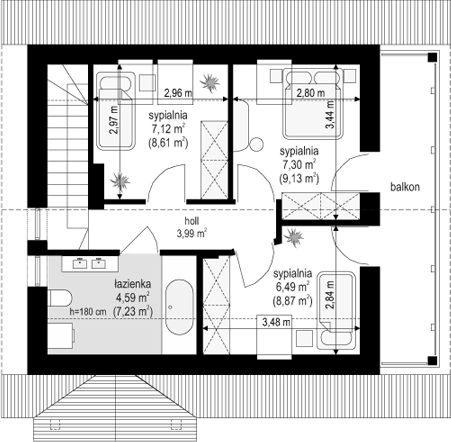 Poddasze projektu Milutki
