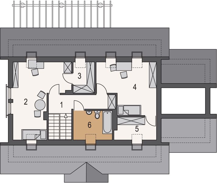 Poddasze projektu Piwonia I