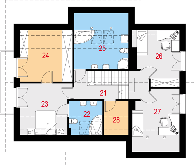 Poddasze projektu Acceptus I PG1