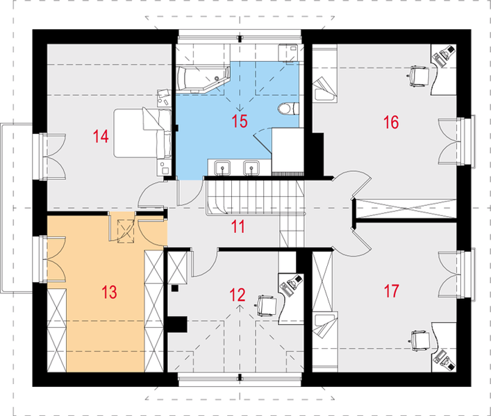 Poddasze projektu Acceptus IV G1