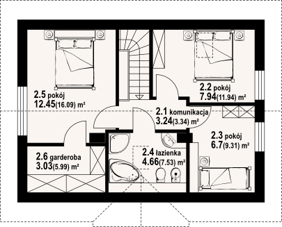 Poddasze projektu Hoczew bk 11