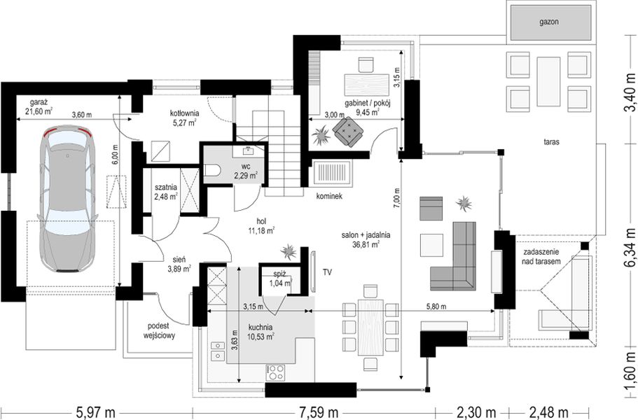Parter projektu Dom z widokiem 5
