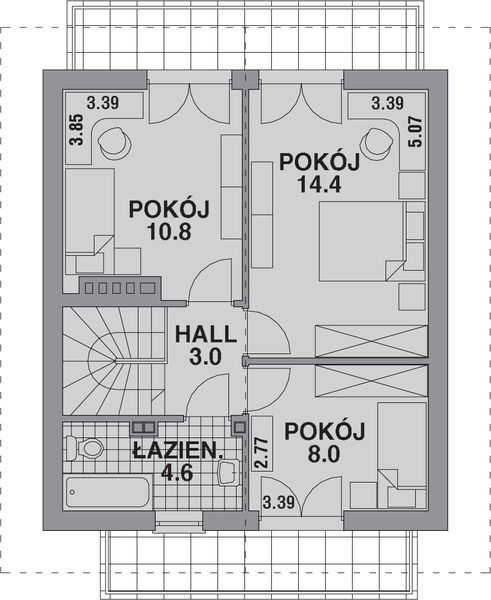 Poddasze projektu DOM 212
