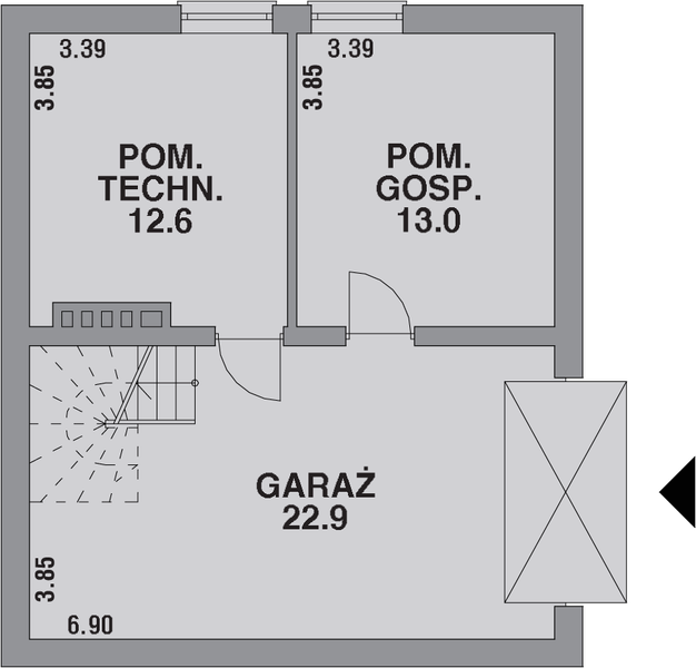 Piwnica projektu DOM 212