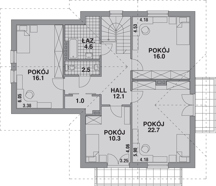 Poddasze projektu DOM 213