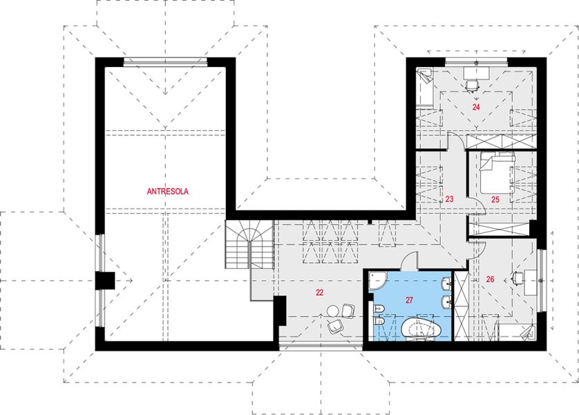 Poddasze projektu Nimius I PG2