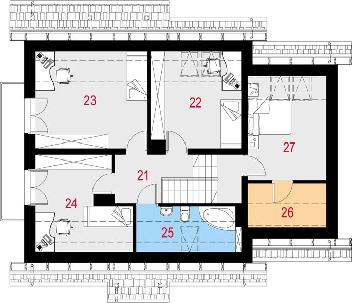 Poddasze projektu Similis II PG1