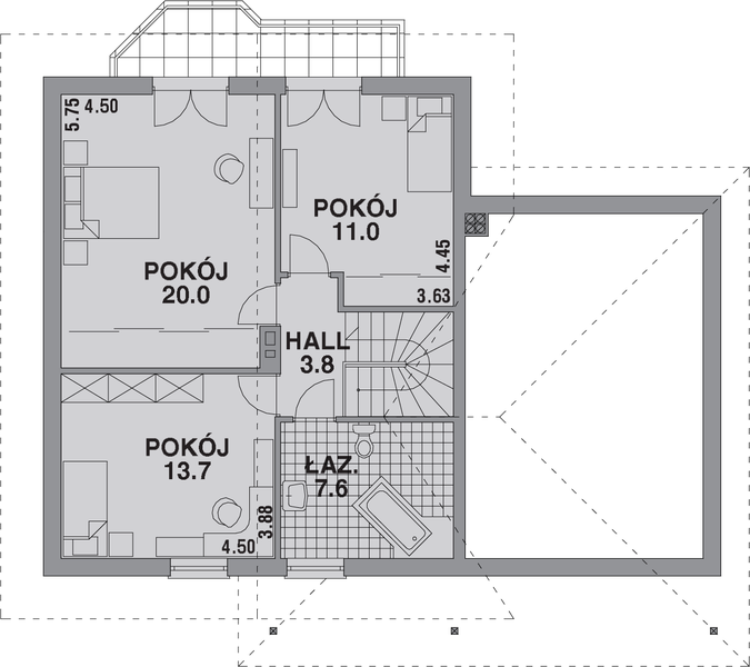 Poddasze projektu DOM 216