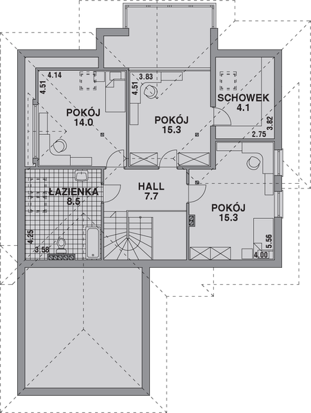 Poddasze projektu Dom 232