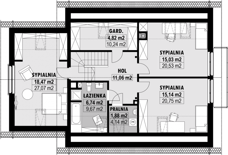 Poddasze projektu E-193