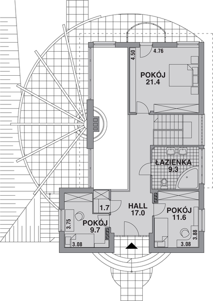 Piętro 1 projektu Dom 246