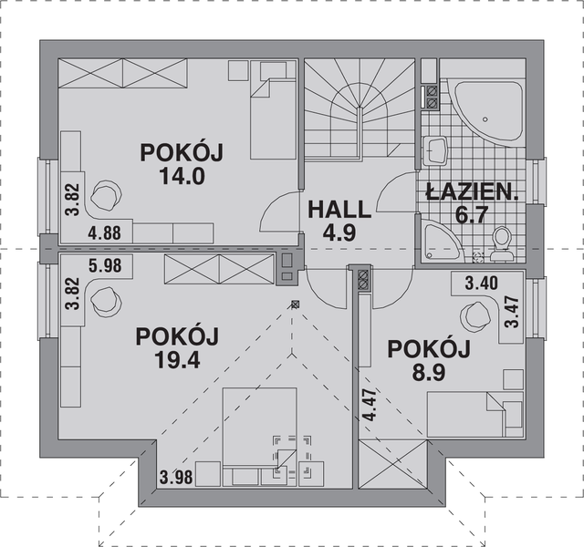 Poddasze projektu Dom 247