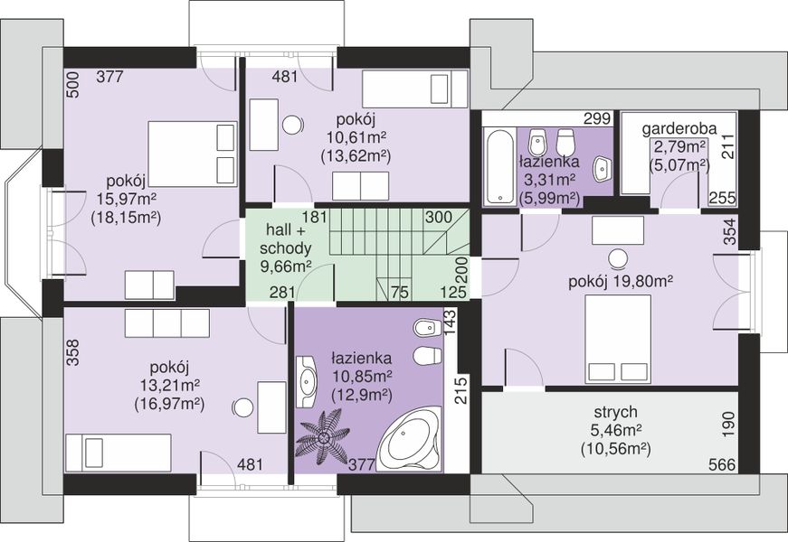 Poddasze projektu Dom przy Cyprysowej 15 K3