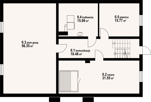 Piwnica projektu Chmielniki dw 49x