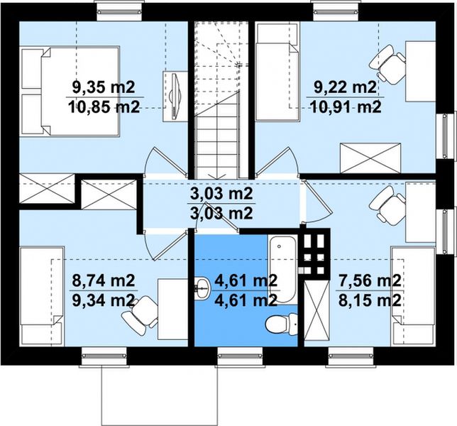 Poddasze projektu Adam