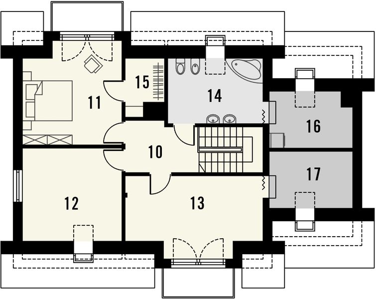 Poddasze projektu Wierzba