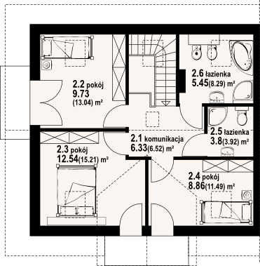 Poddasze projektu Helenowo ab