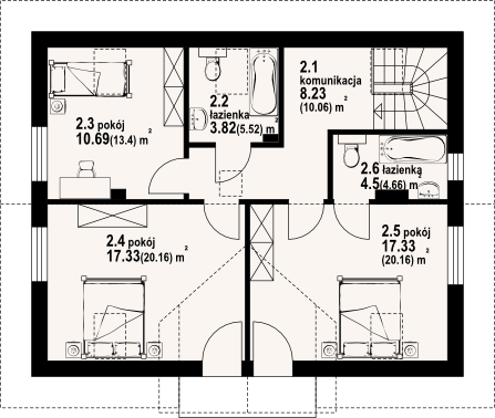 Poddasze projektu Tomaszów