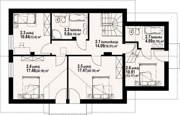 Poddasze projektu Tomaszów 31g