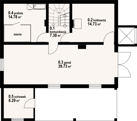 Piwnica projektu Jaworzynka średnia 9