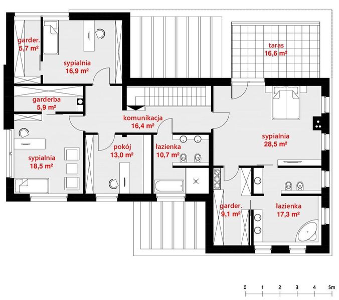 Piętro 1 projektu HomeKoncept-40