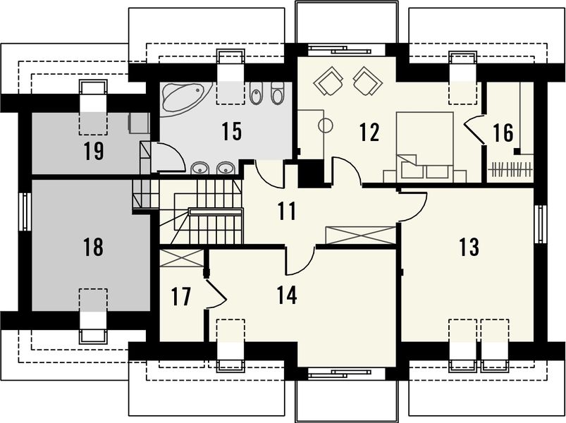 Poddasze projektu Kasztan