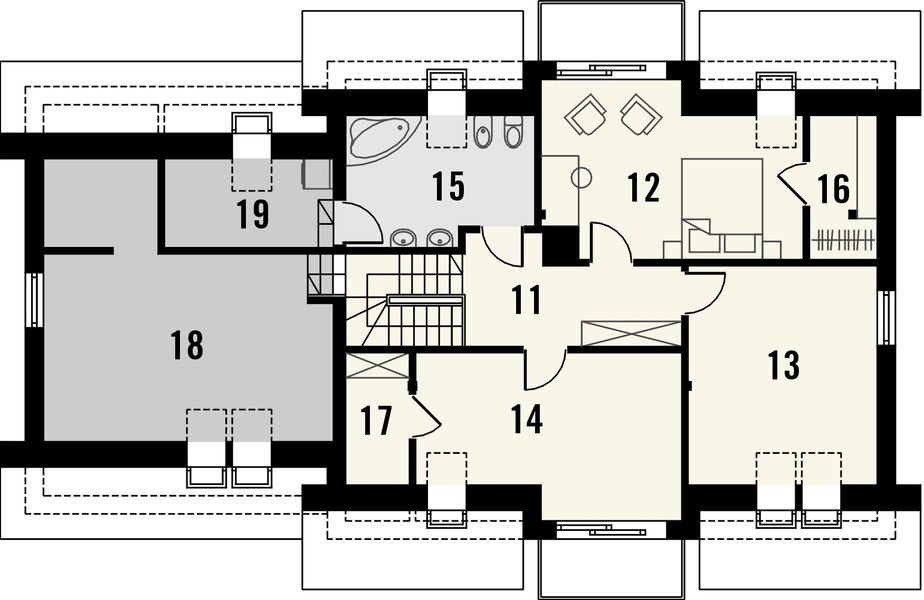 Poddasze projektu Kasztan 2G