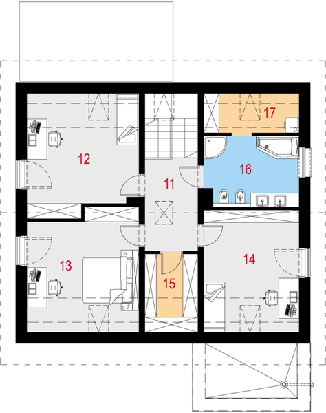 Poddasze projektu Longiturnus I G1