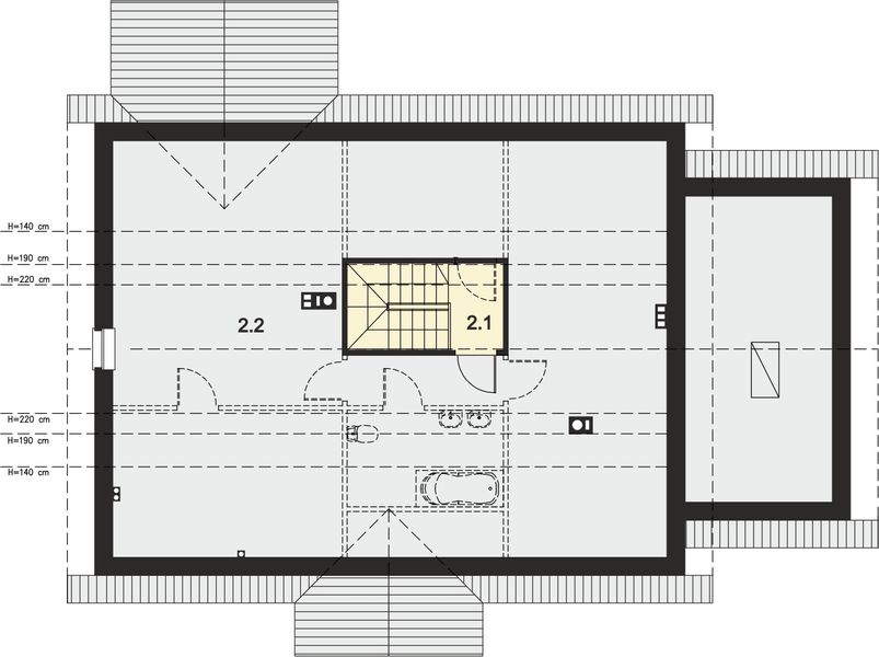 Poddasze projektu Tamara mała