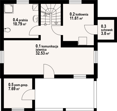 Piwnica projektu Jaworzynka mała dw