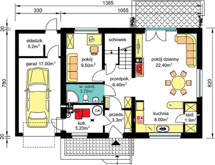 Parter projektu BW-49 wariant 8