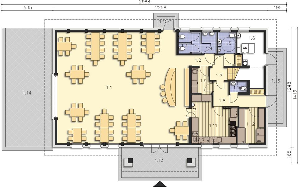 Parter projektu Budynek usługowy Orzeł DCU01