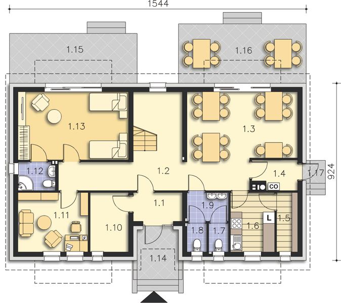 Parter projektu Budynek agroturystyczny Brzoza LMPS01
