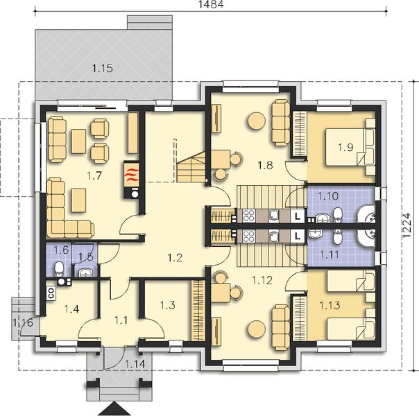 Parter projektu Budynek agroturystyczny Dąb LMPS02
