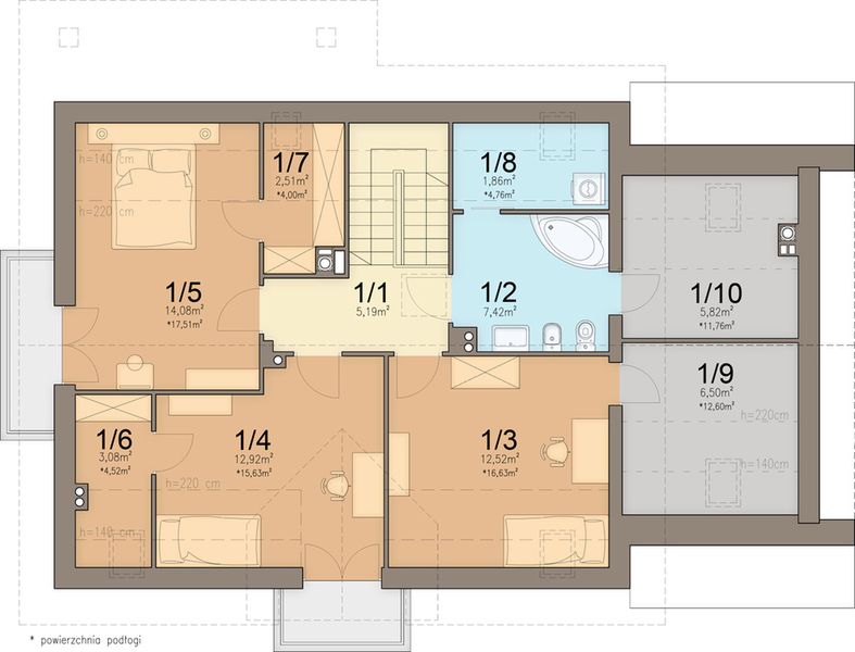 Poddasze projektu Bakalia 5