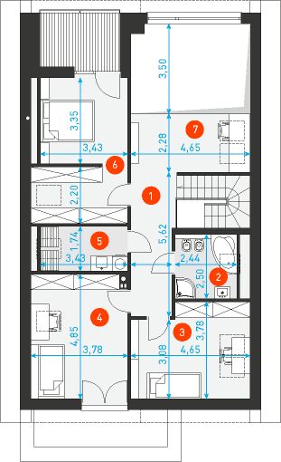 Poddasze projektu Dostępny 5