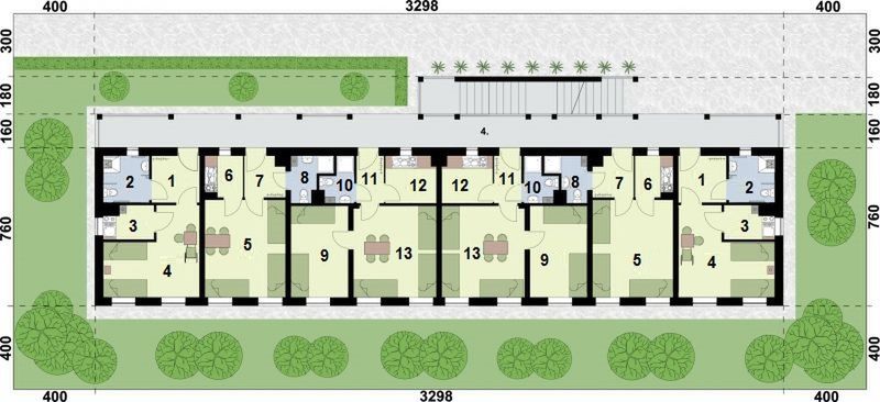 Parter projektu BSC5 budynek socjalny