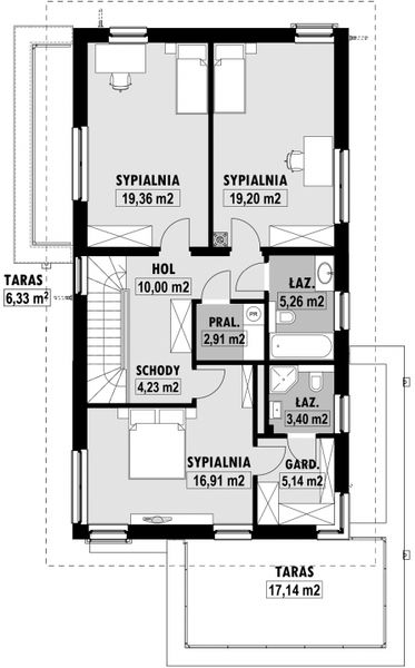 Piętro 1 projektu E-202