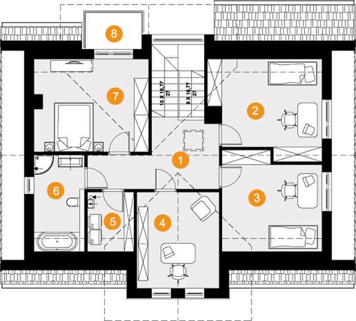 Poddasze projektu Fabian I