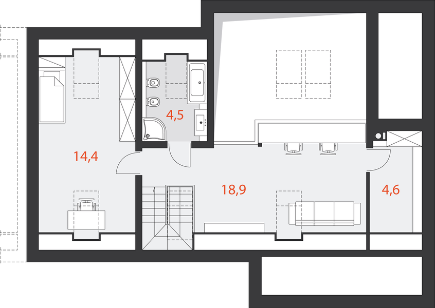 Poddasze projektu Ciekawy 1