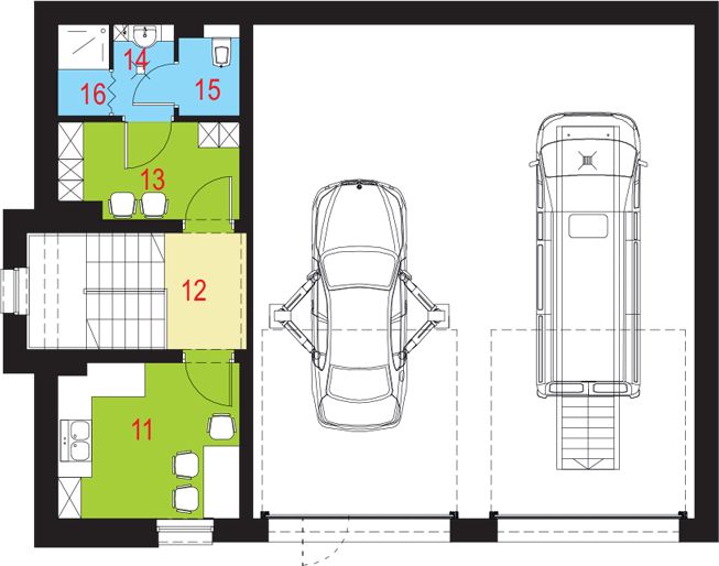Piętro 1 projektu Laesus I