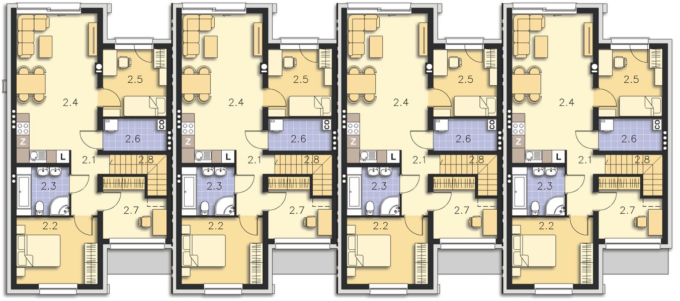 Piętro 1 projektu Springfield II DCS18a