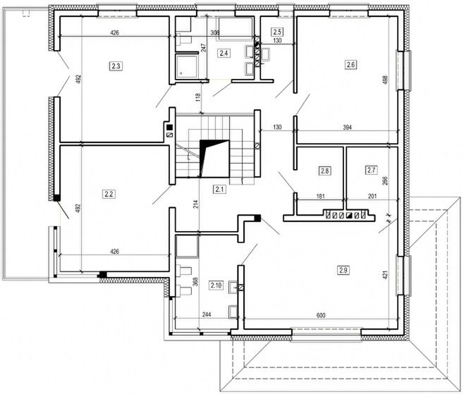 Piętro 1 projektu DN 102