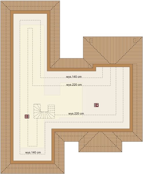 Poddasze projektu Domena 113 B