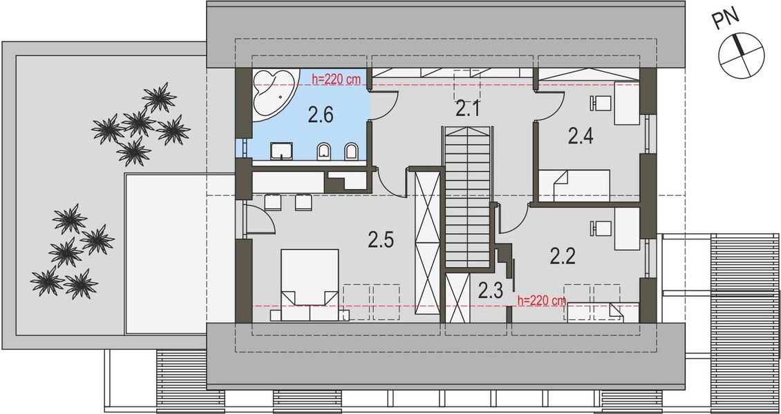 Piętro 1 projektu Czwórka